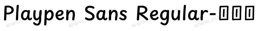 Playpen Sans Regular字体转换